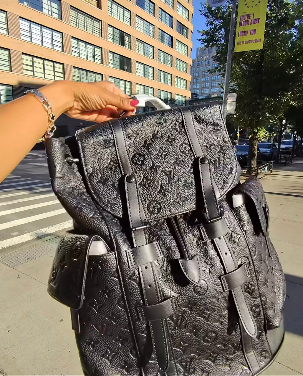 Louis Vuitton backpack black
