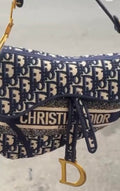 Dior Saddle Blue Saddle Bag