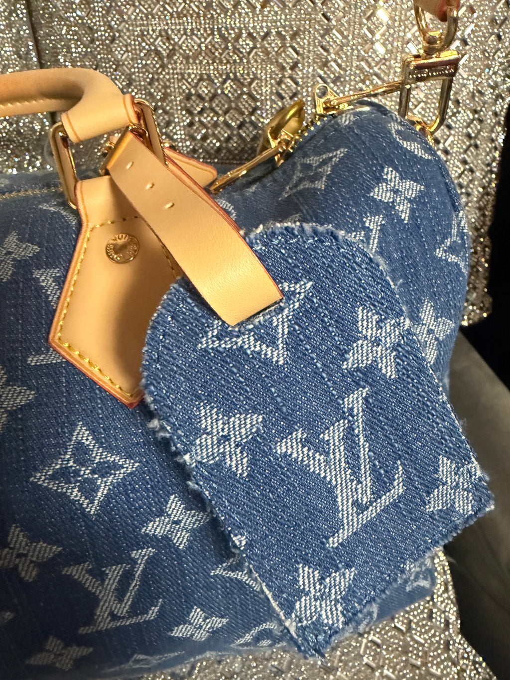 LV Denim Soft Speedy 30