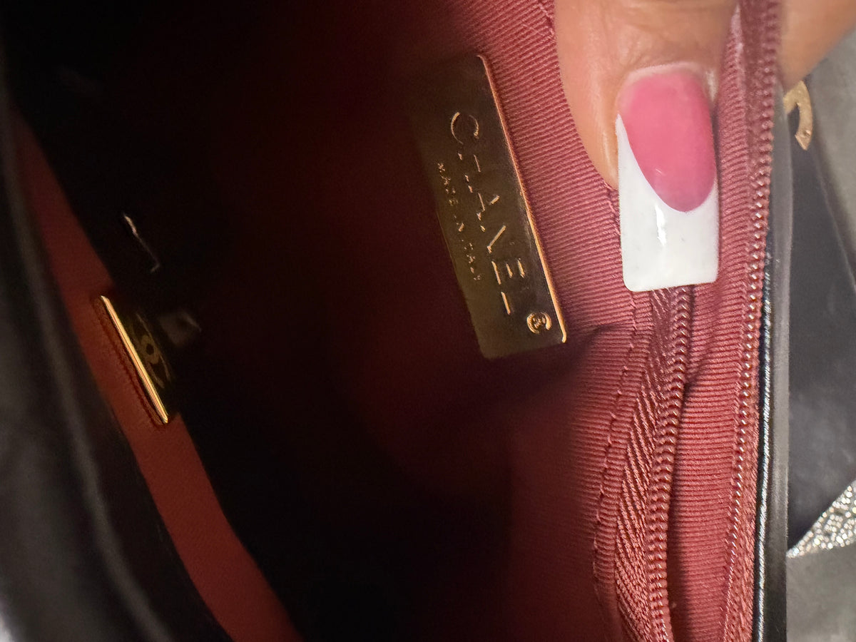 CC two toned strap bag