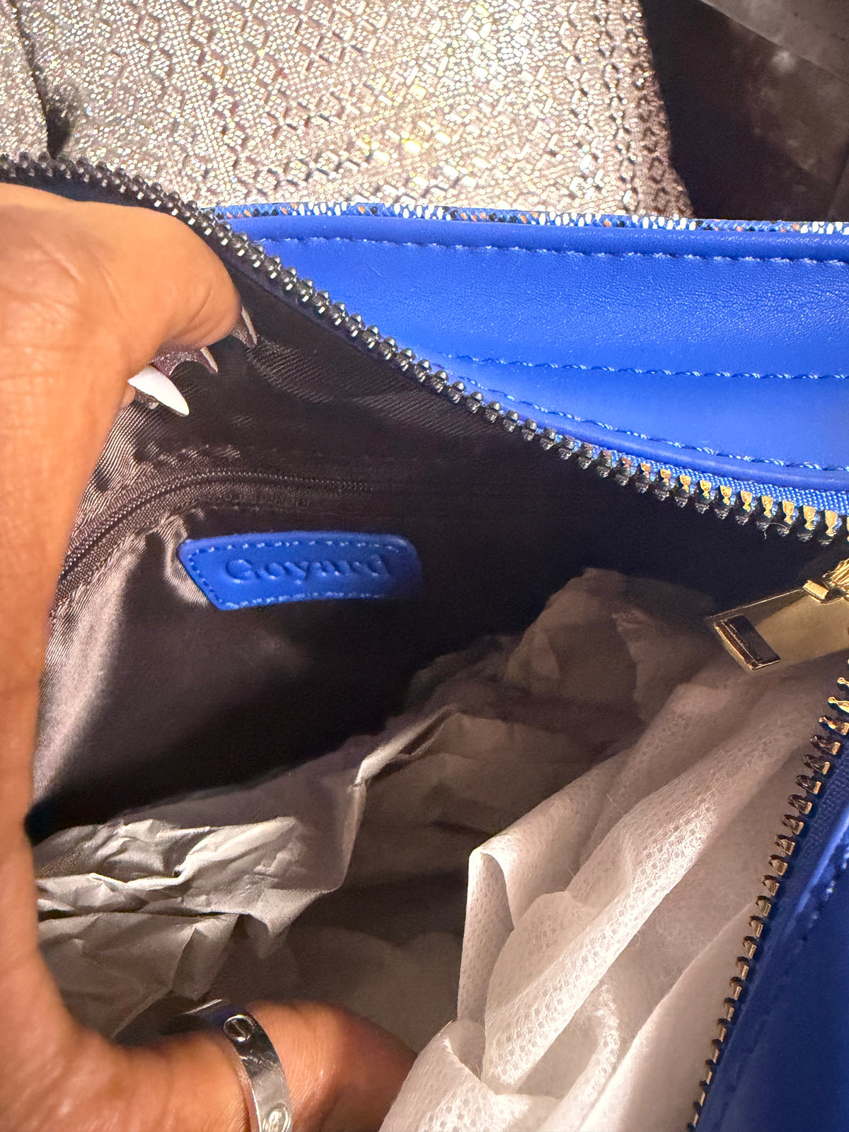Goyard Blue Messenger Bag