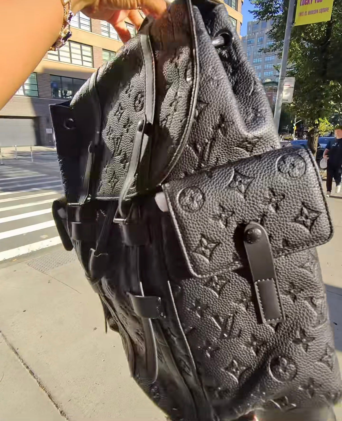 Louis Vuitton backpack black