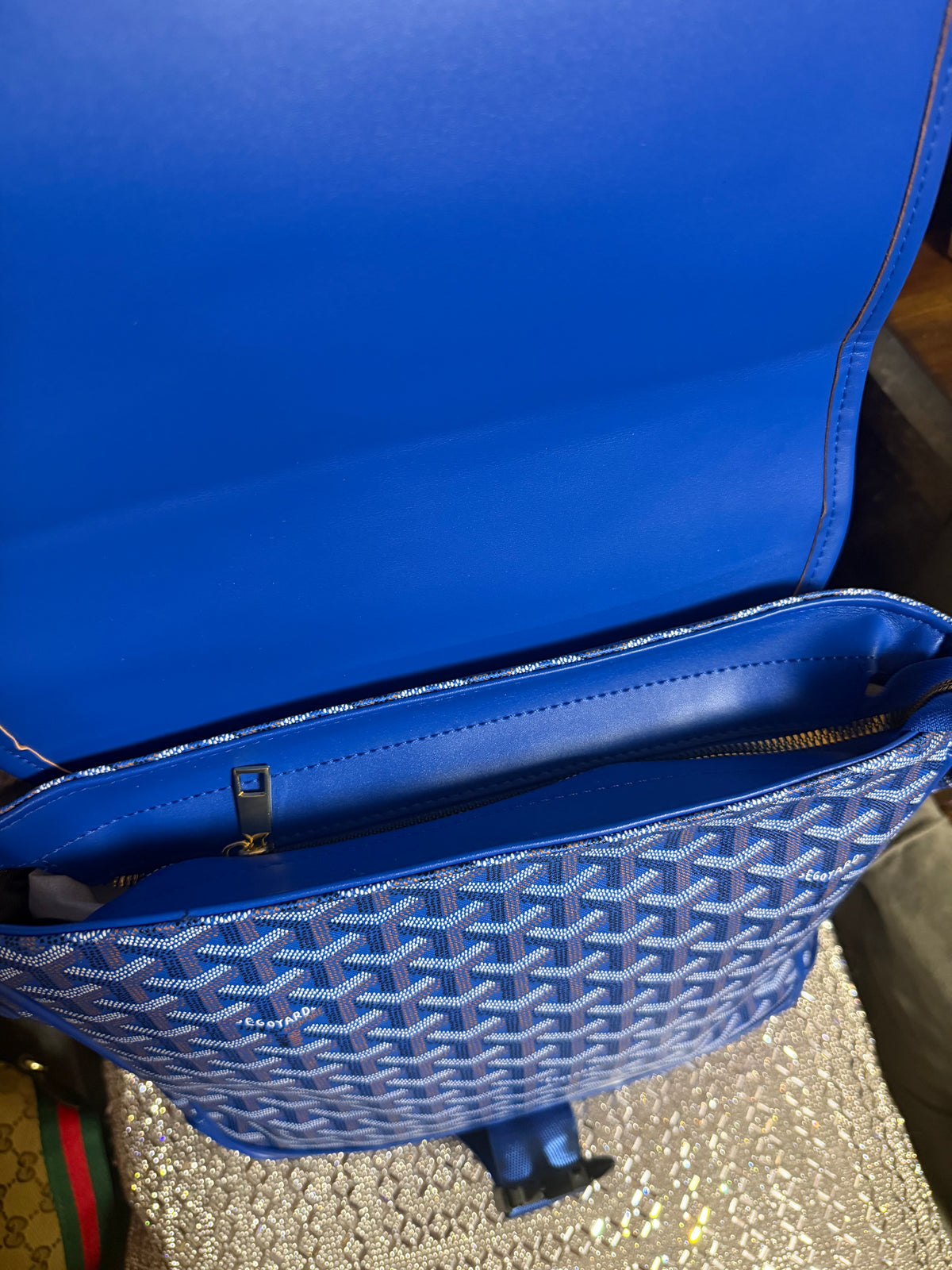 Goyard Blue Messenger Bag