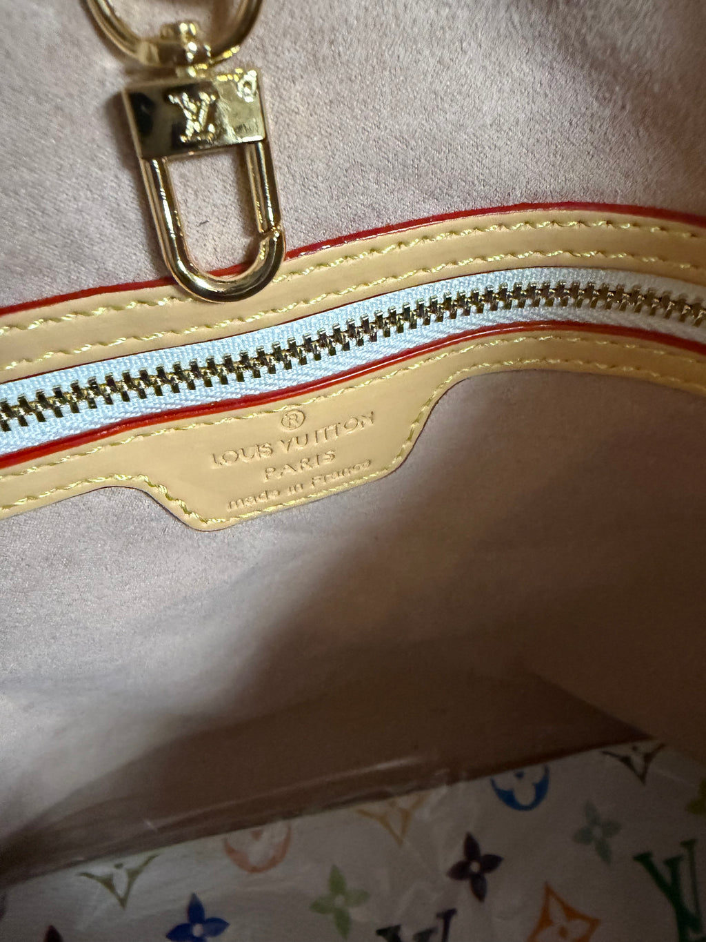 LV white colorful Never Full