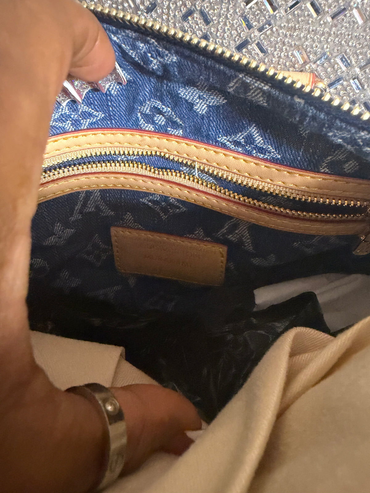 LV Denim Soft Speedy 30