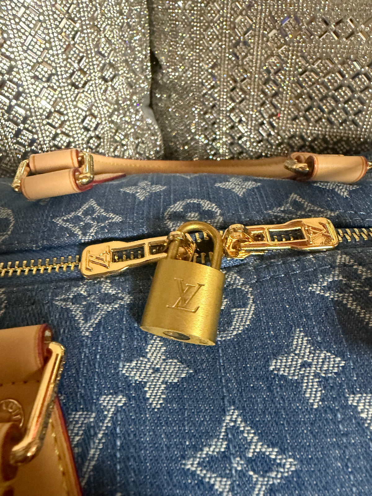LV Denim Soft Speedy 30