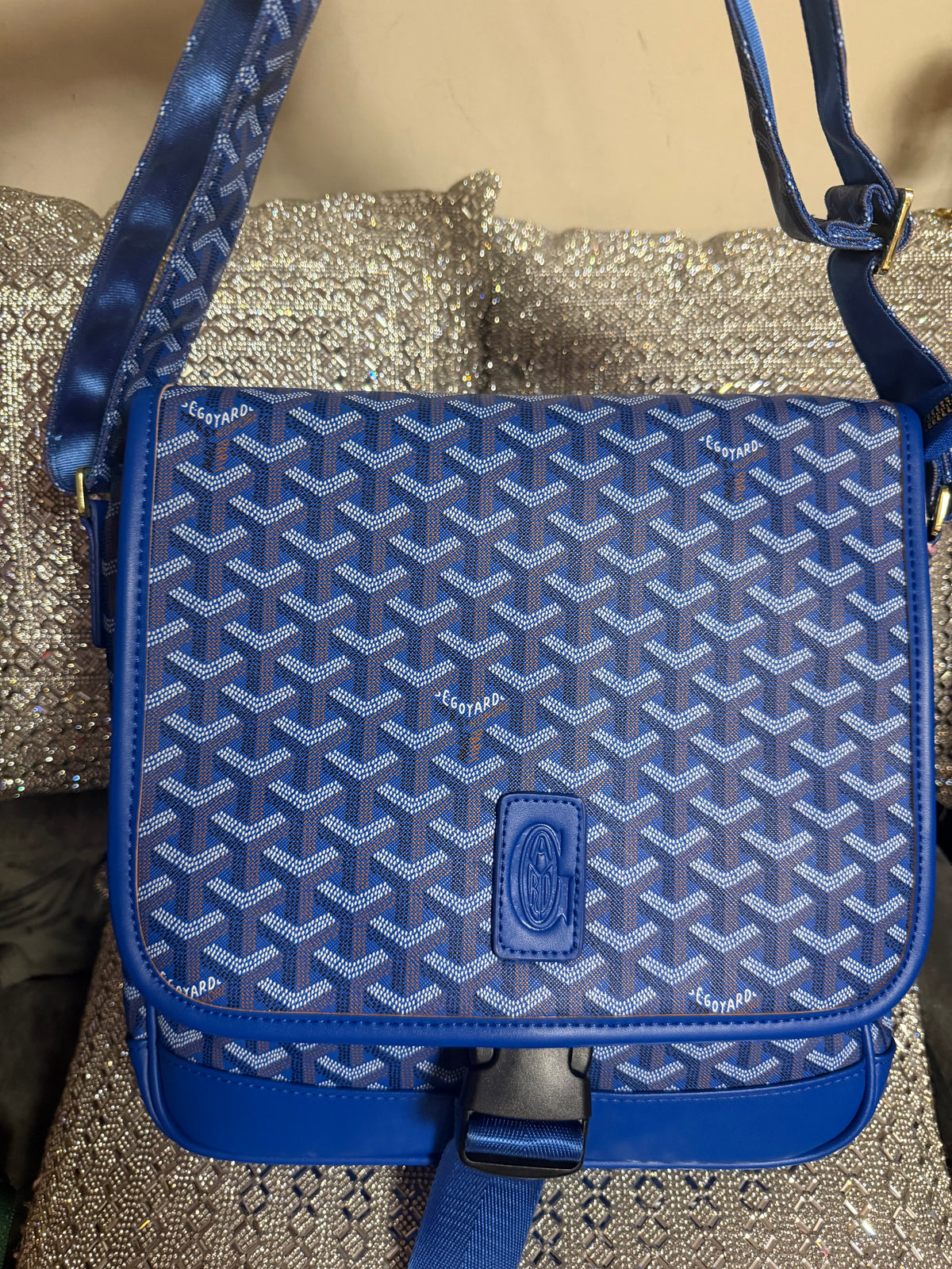 Goyard Blue Messenger Bag