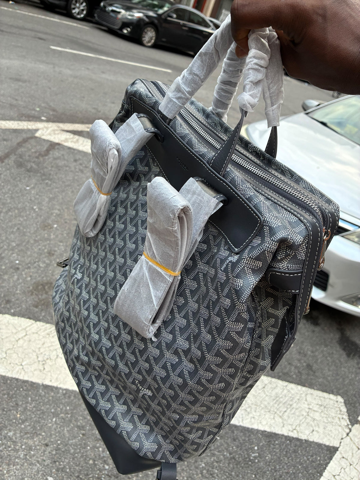 Black Goyard Backpack