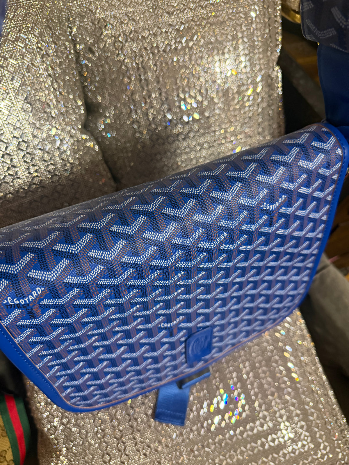 Goyard Blue Messenger Bag