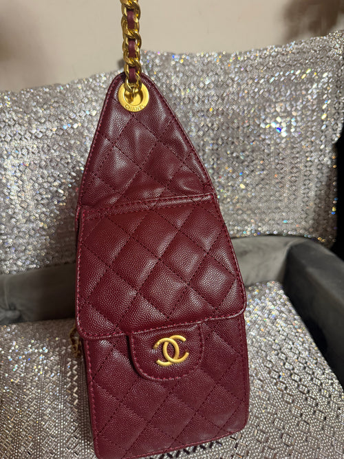 Burgundy Chanel 25