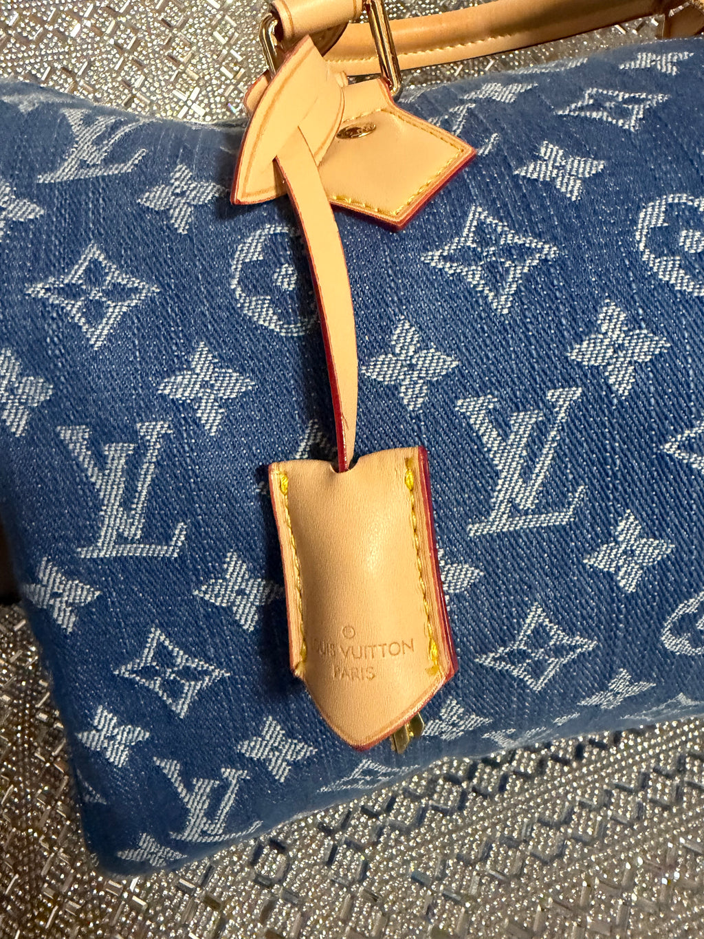 LV Denim Soft Speedy 30