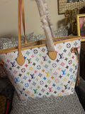 LV white colorful Never Full