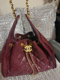 Burgundy Chanel 25