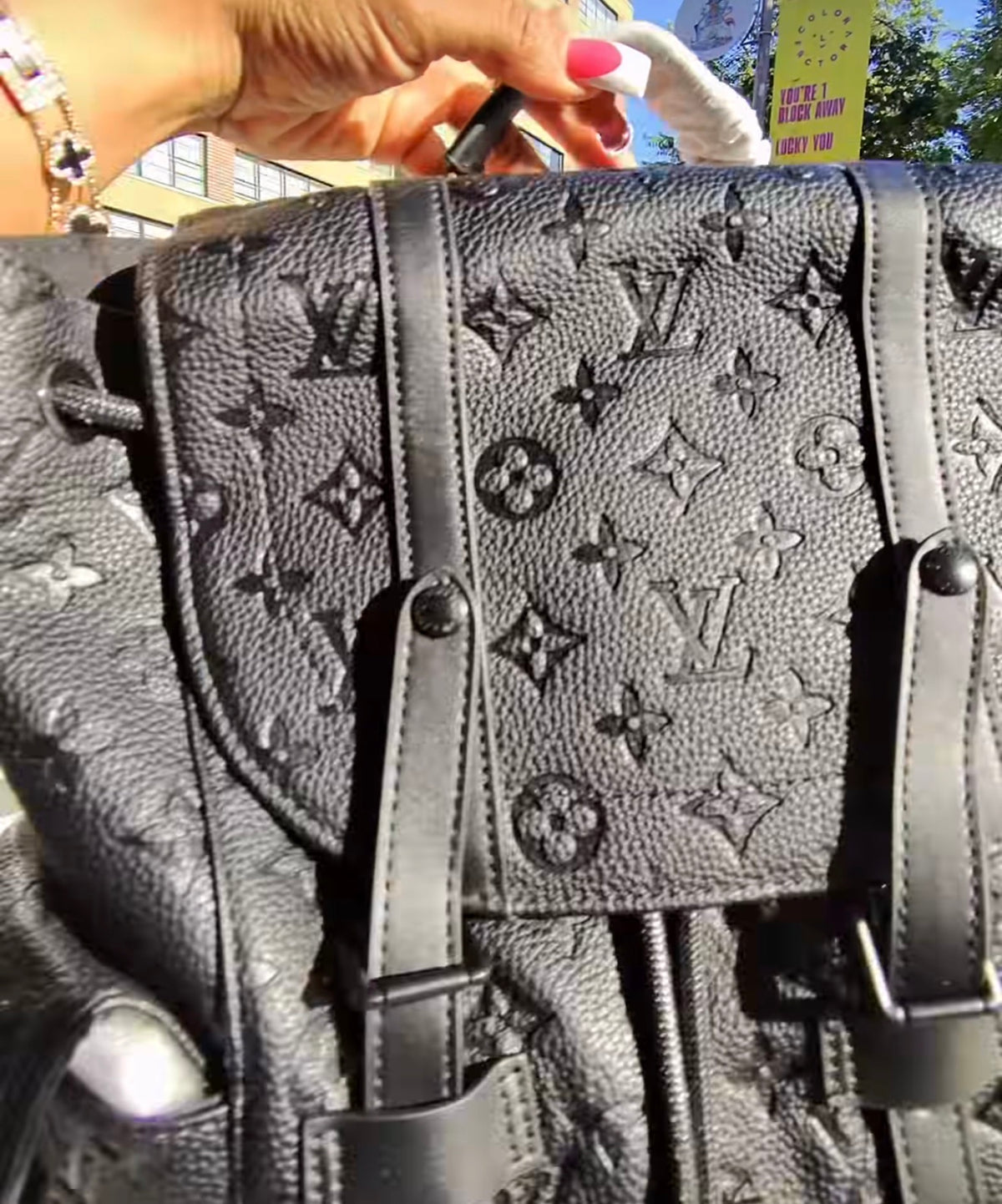 Louis Vuitton backpack black
