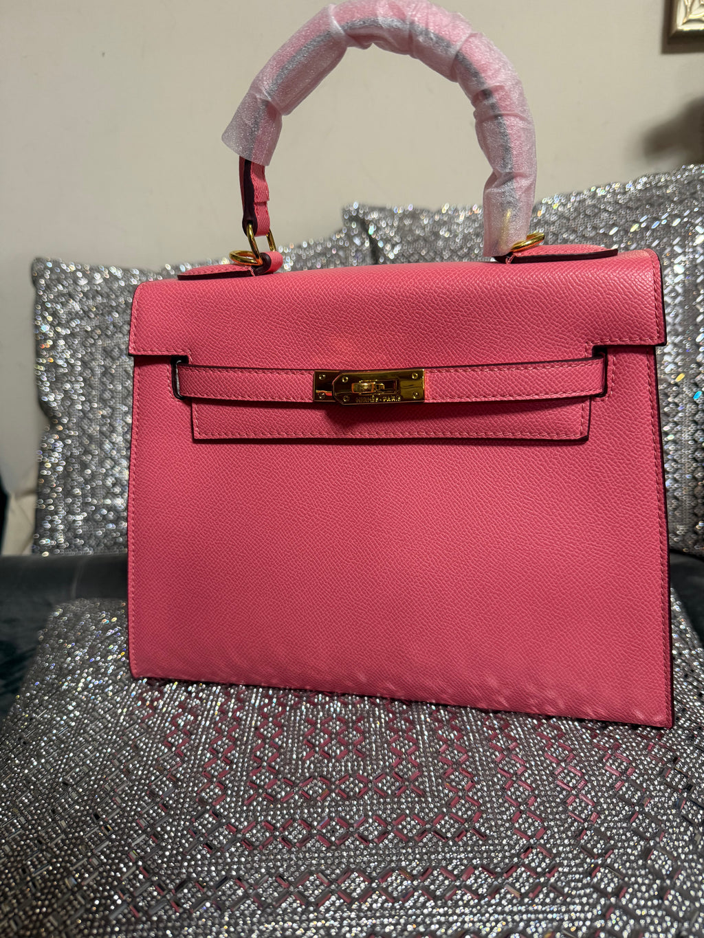 Pink Hermes Kelly Bag
