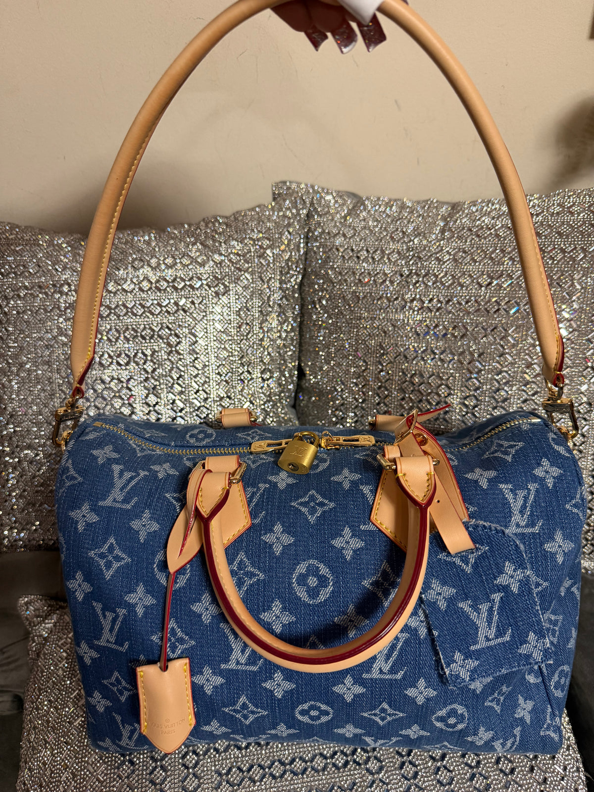LV Denim Soft Speedy 30
