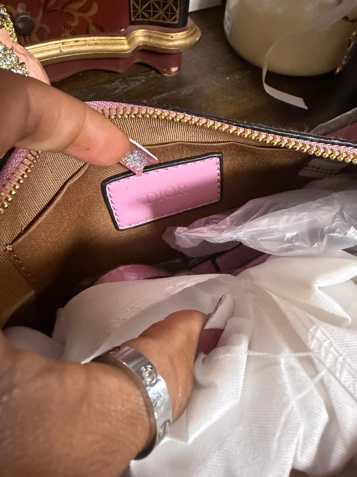 Pink Dior Small purse
